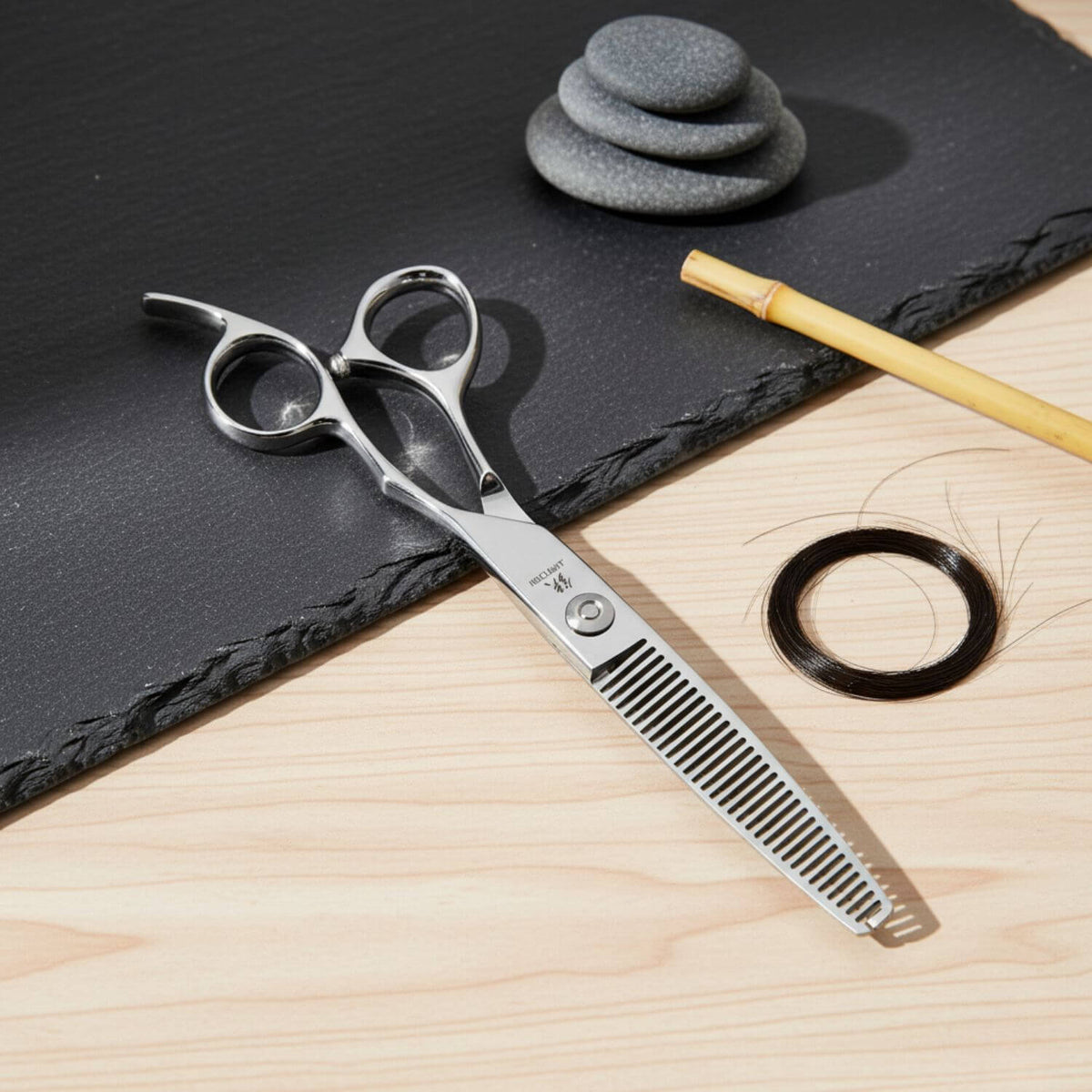 Juntetsu VG10 Offset Thinning Scissors (SKU: JUN-OFF-T60 JUN-OFF-M-4545))