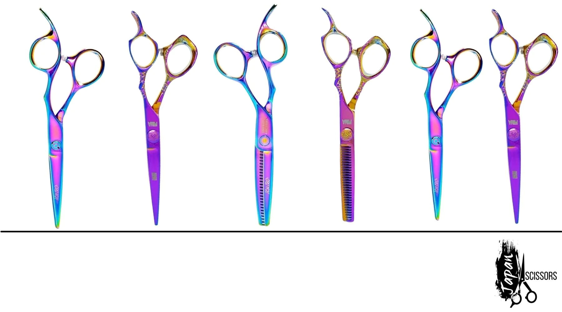 Rainbow Hairdressing Scissors - Japan Scissor Shop