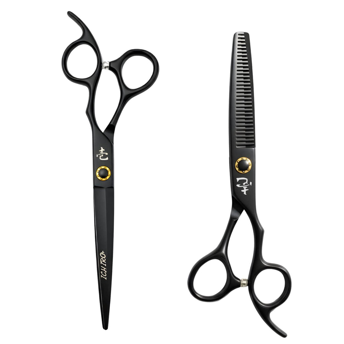 Ichiro Matte Black Hairdressing Scissor Set (SKU: ICH-MTB-S50) (SKU: ICH-MTB-MR5050)