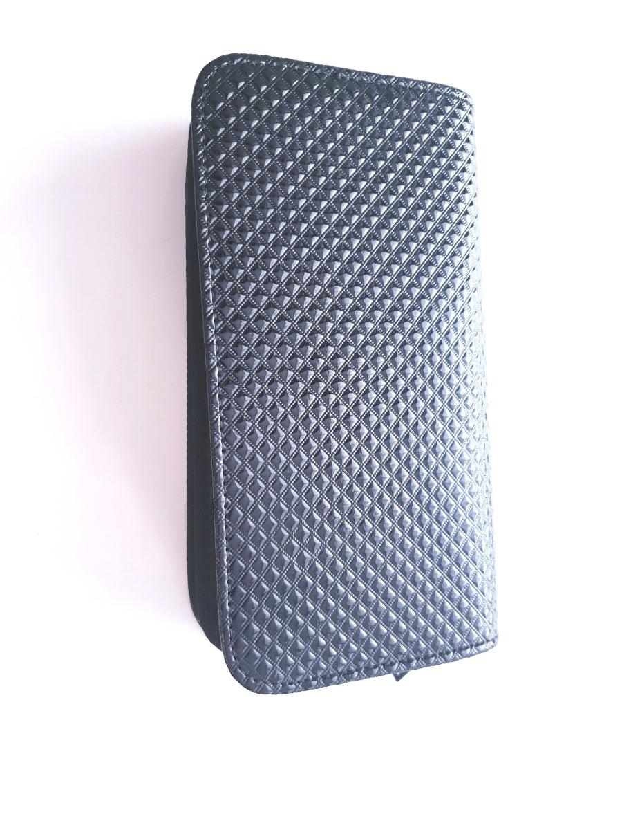 4pcs - Black Leather Scissors Pouch in - Leather Pouch For Hair Stylists & Barbers