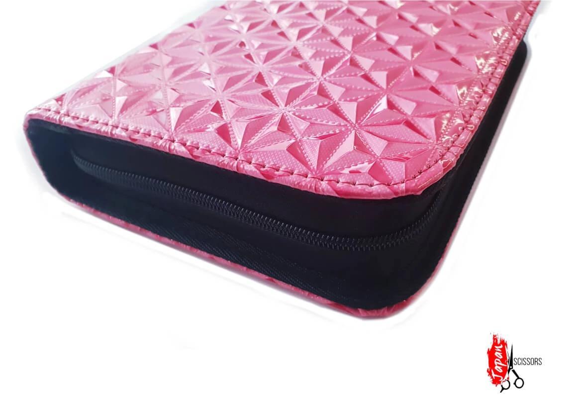 6pcs - Pink Leather Scissors Pouch in - Leather Pouch For Hair Stylists &amp; Barbers