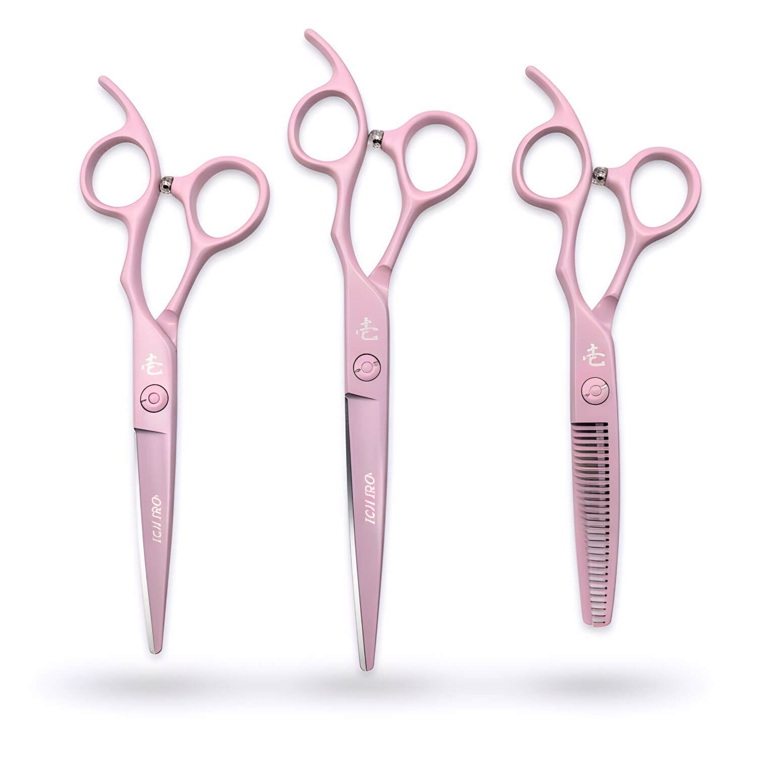 Osaqi 6.5-Inch Japanese Steel Hair Scissors Set - 6 Fancy Hairdressing & Thinning Scissors With Adjustable Tension
