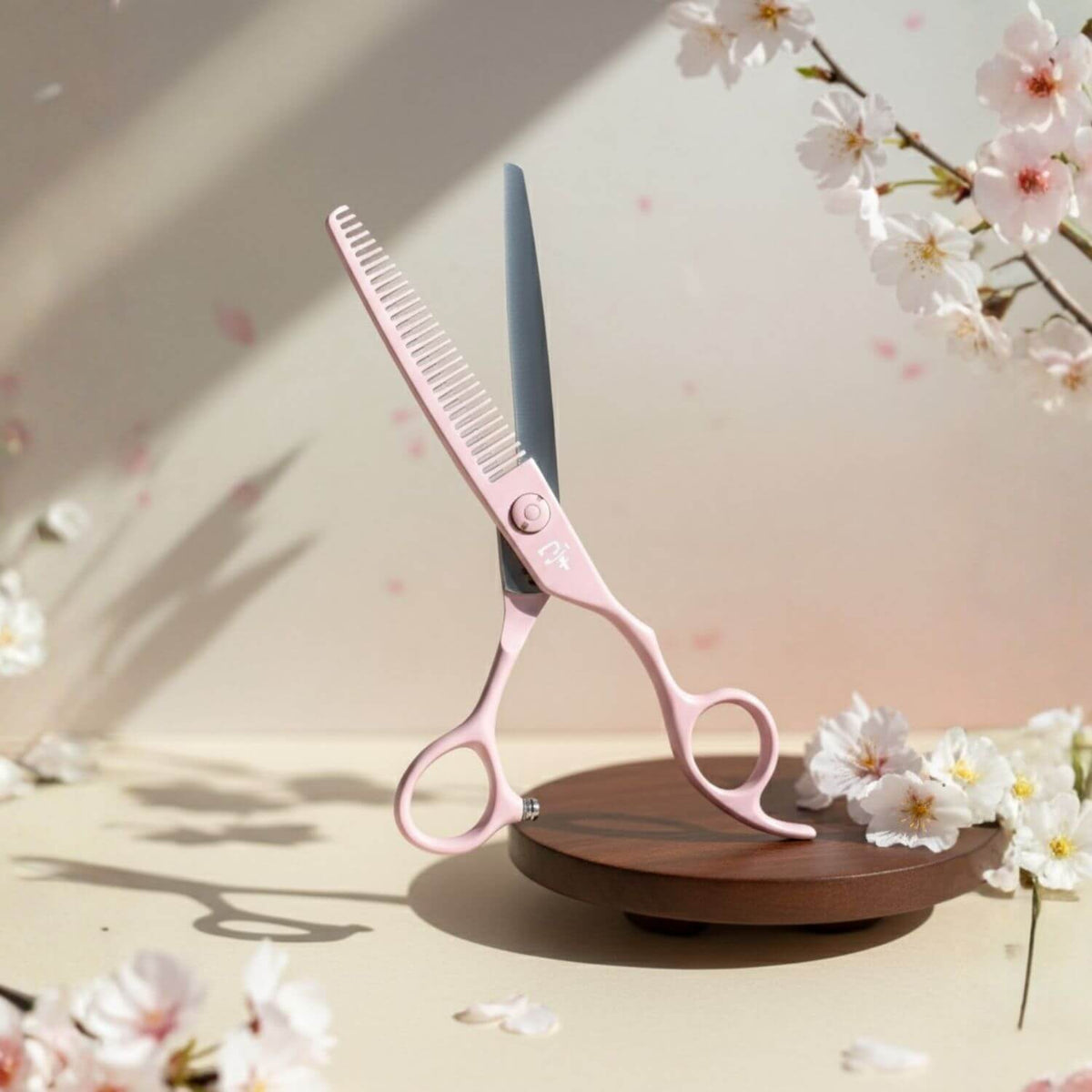 Ichiro Pastel Pink Hair Cutting &amp; Thinning Scissors From Tokyo Japan (SKU: ICH-PNK-M5050) 