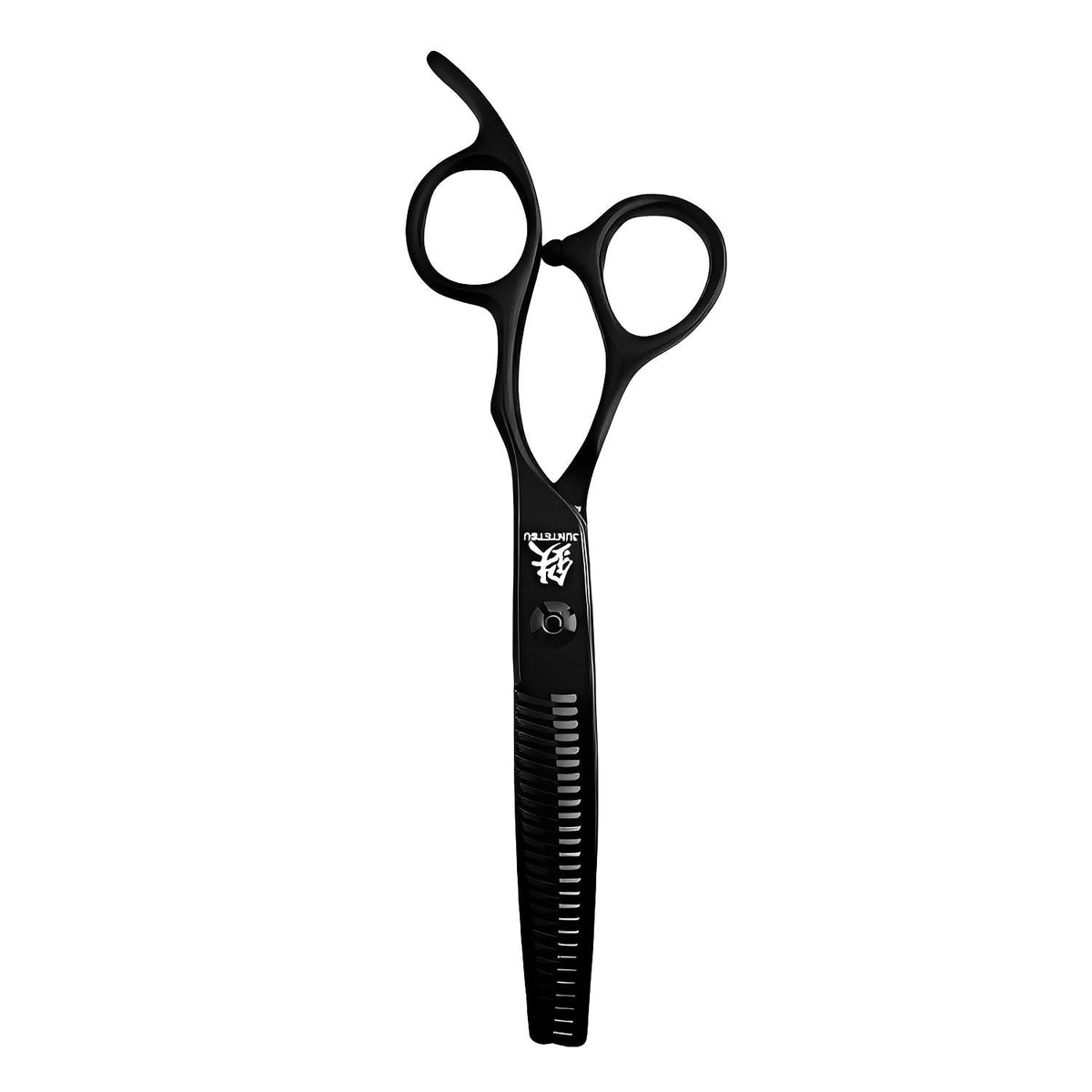 Juntetsu Matte Black Offset Professional Scissors Set 5.0&quot; Cutting &amp; Thinning Scissor (SKU: JUN-JMTB-S50)