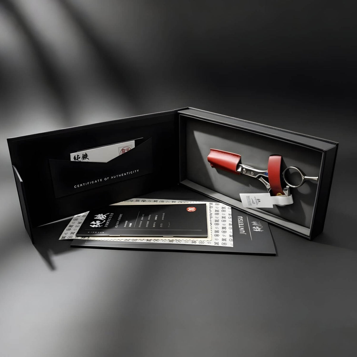 Juntetsu Obsidian MIKURO EDGE Professional Scissors Set 6.5&quot; Cutting &amp; 6.0&quot; Thinning (SKU: JUN-OBX-S55)