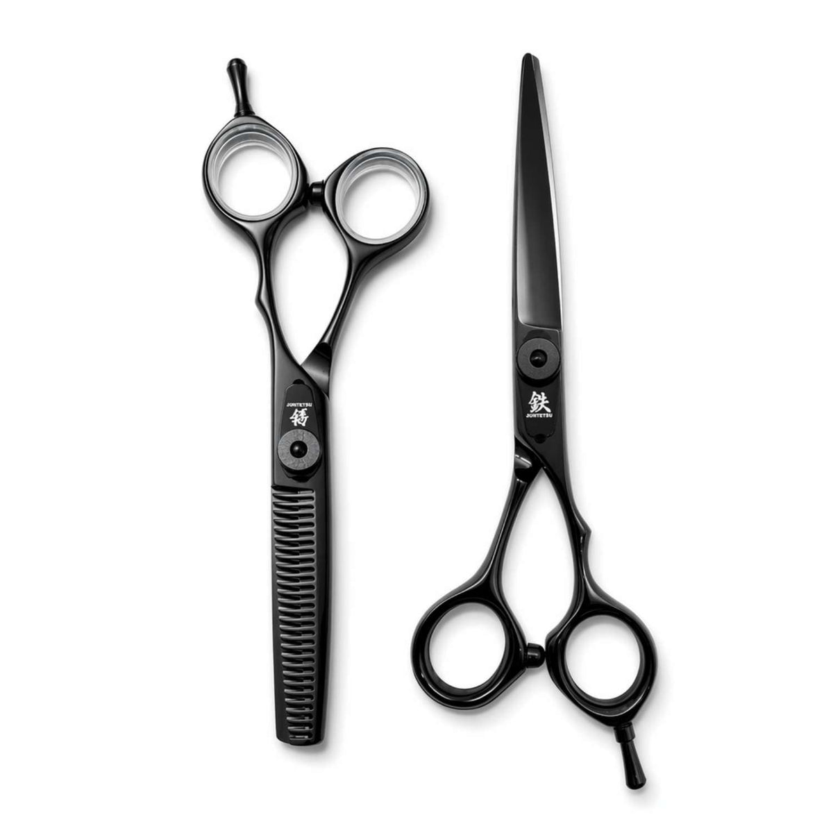 JUN-VGB-S55 — Juntetsu VG Black Cutting &amp; Thinning Set