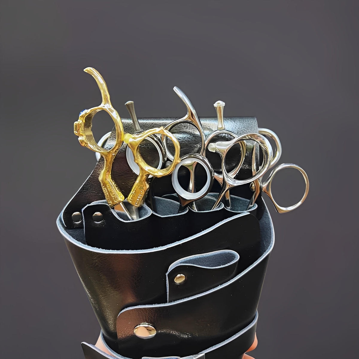 Juntetsu Black Belt Holster - Holds 5 Scissors (SKU: JUN-ADJST-5PC)