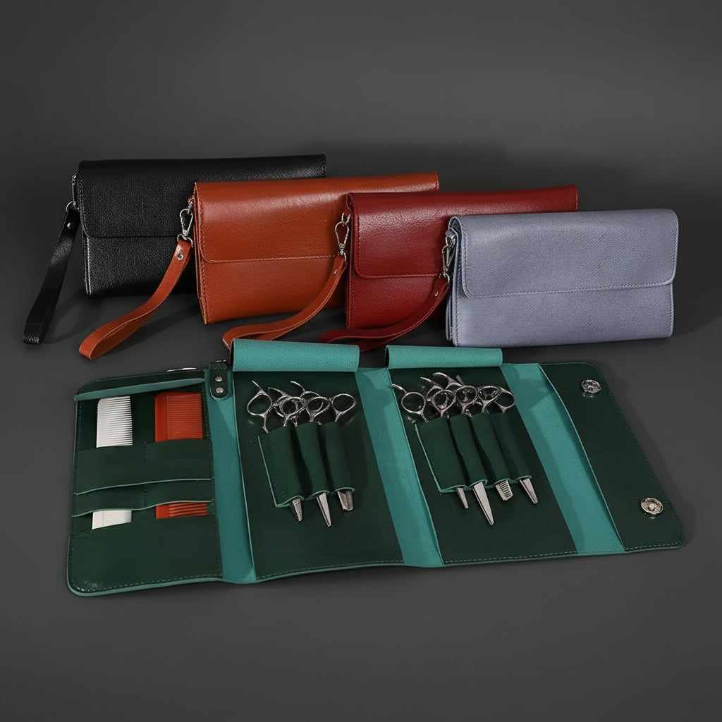 Juntetsu Eco-Pro Tri-Fold Wallet - Protects 7 Scissors (SKU: JUN-LTHR-CLR-BLK)