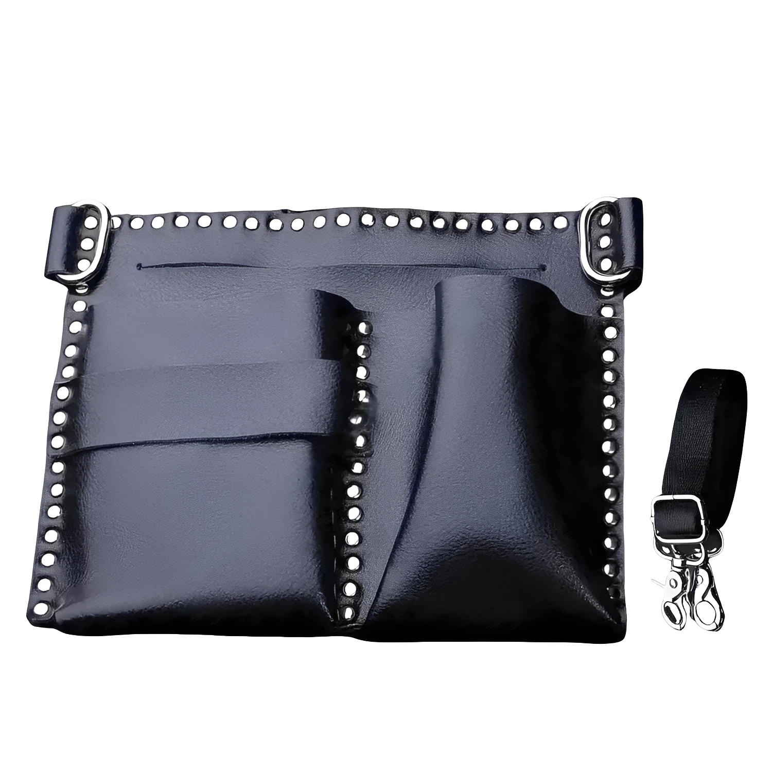 Juntetsu Kuro Flat Holster - 4 Professional Scissors (SKU: JUN-KURO-4PC)