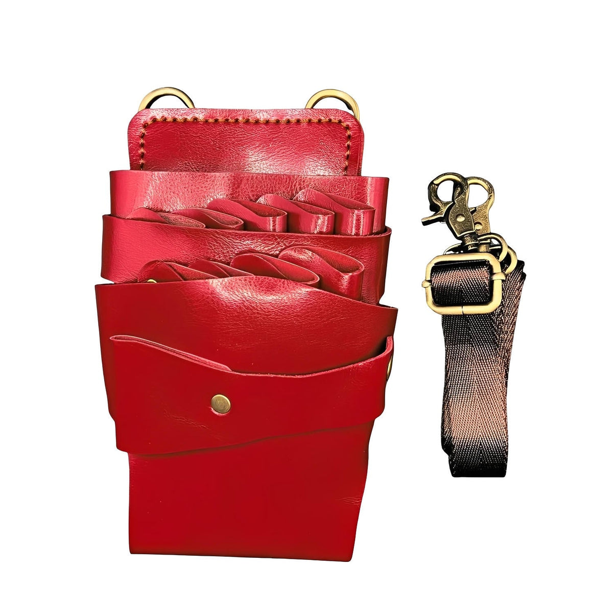 Juntetsu Signature Red Holster | Professional 7 Pocket Design (SKU: JUN-SIGRED-7PC)