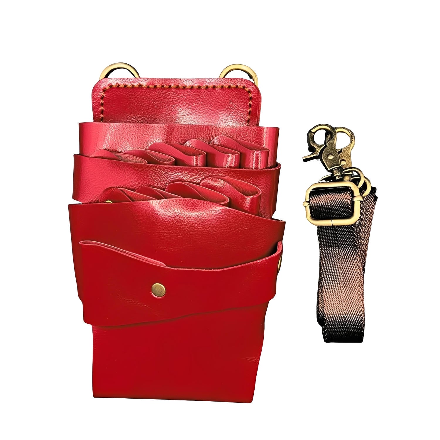 Juntetsu Signature Red Holster | Professional 7 Pocket Design (SKU: JUN-SIGRED-7PC)