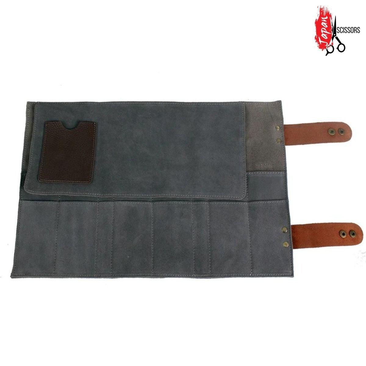 Scissors Roll Bag (Wallet): Protecting Up To 12 Scissors in - Leather Pouch For Hair Stylists &amp; Barbers