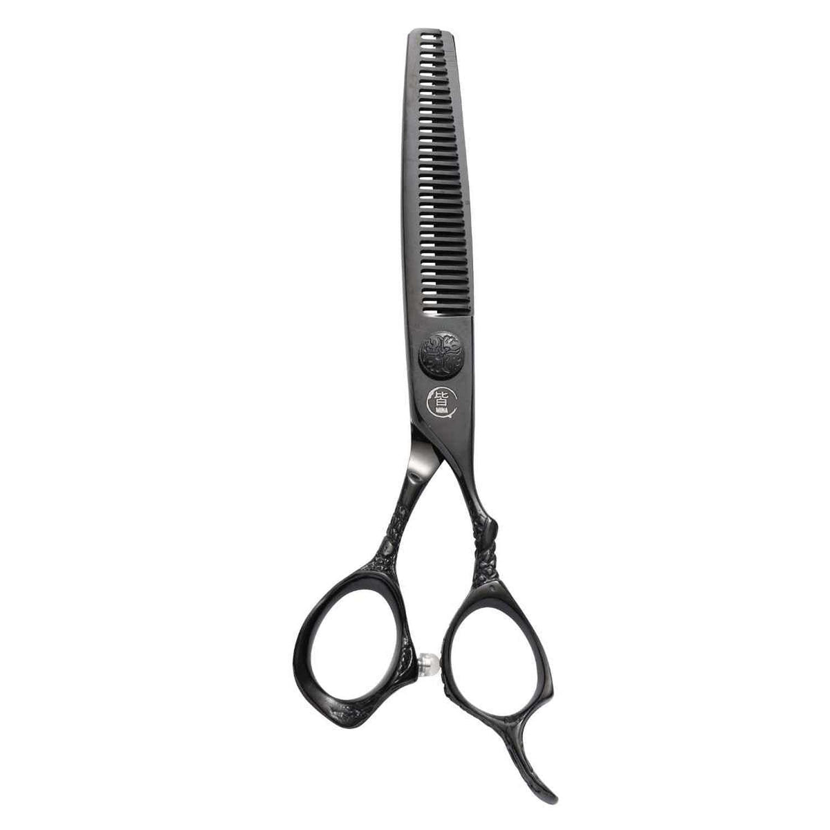 Mina Ash Black Hairdressing Scissor Set (SKU: MIN-ASH-S55)