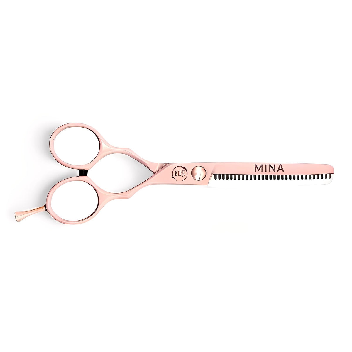 Mina Classic Pastel Pink Thinning Scissors (SKU: MIN-MPNK-T30) (SKU: MIN-MPNK-S55)