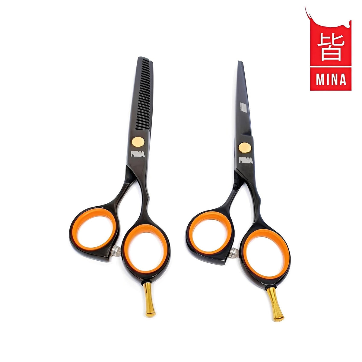 Mina Kuro Hairdressing Scissor Set (SKU: MIN-KUR-S60)