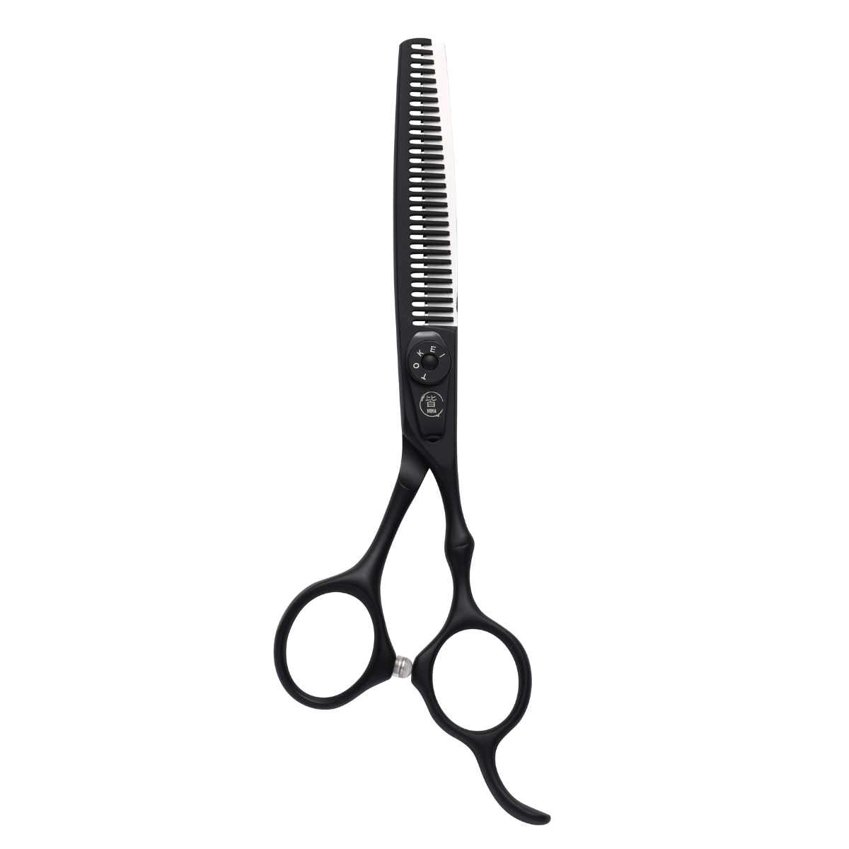 Mina Timeless Matte Black Thinning Scissors: Pro Hair Texturizing Tool ...