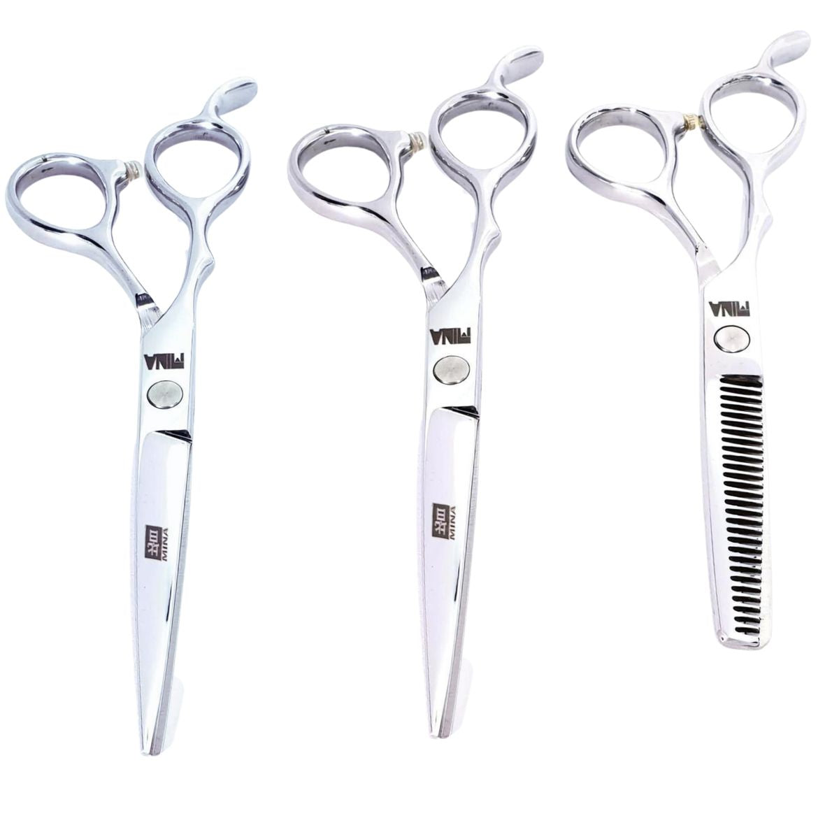 Mina Jay 3 Piece Master Scissor Set: Professional 7CR Steel Scissors ...