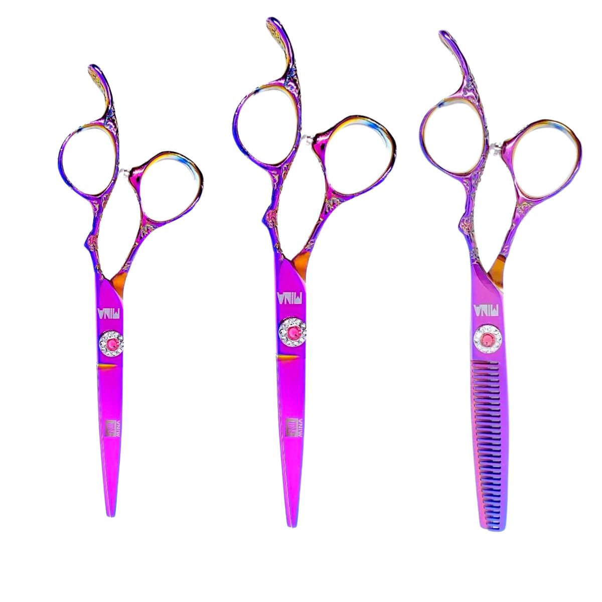 Haircut & Thinning Scissors Set HAIR KISS Made from Stainless Steel, –  Honmamon-Japan