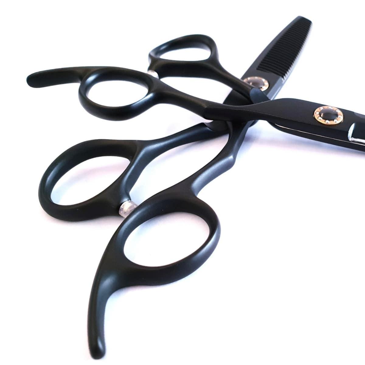 Ichiro Matte Black Cutting &amp; Thinning Scissors Set - Japan Scissors