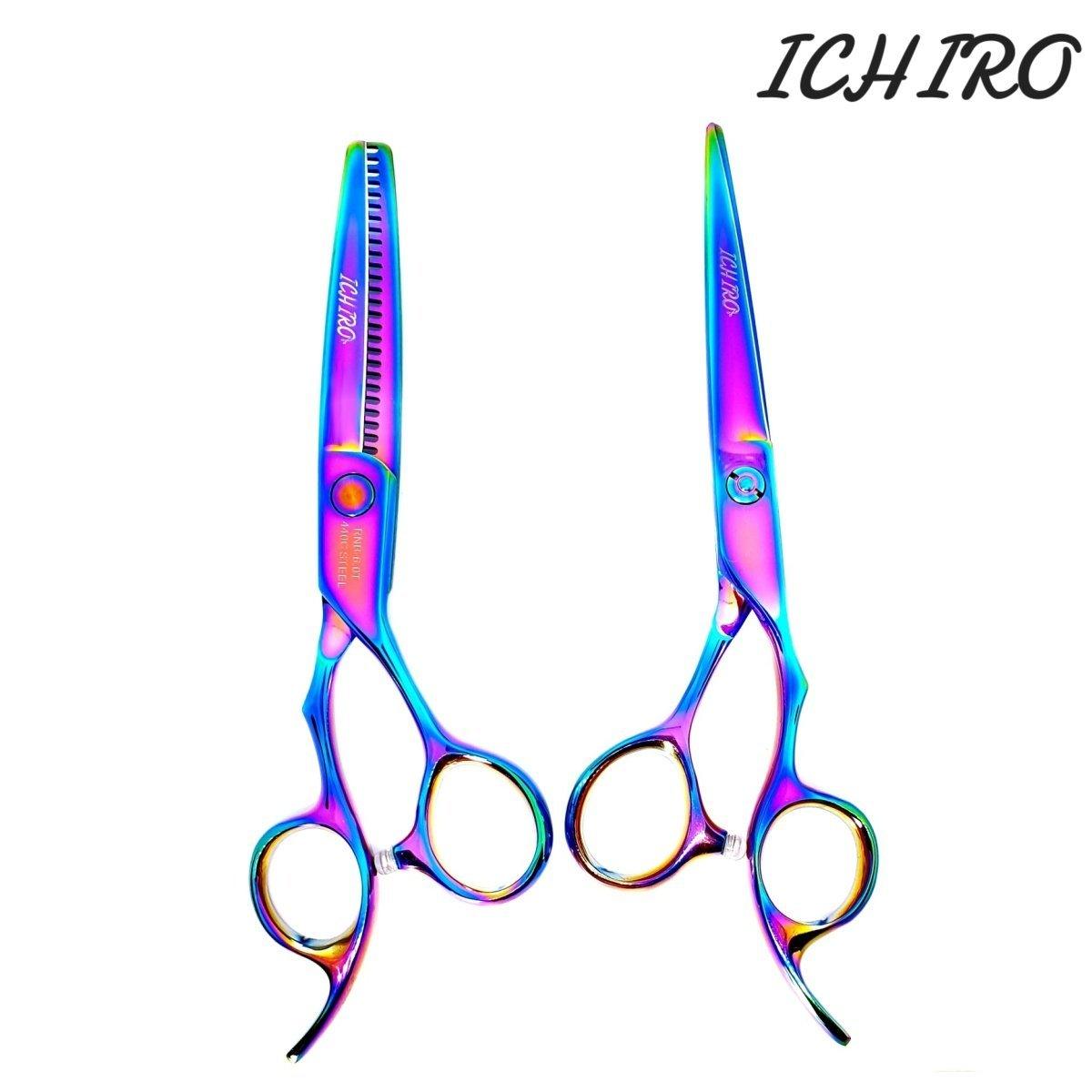 Ichiro Rainbow Cutting &amp; Thinning Scissors Set - Japan Scissors