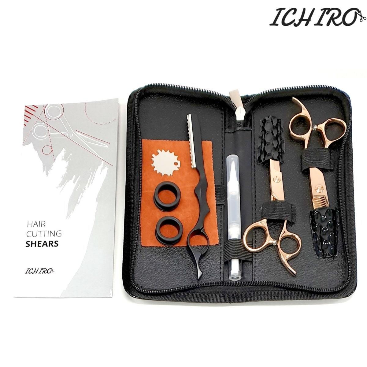 Ichiro Rose Gold Cutting &amp; Thinning Scissors Set - Japan Scissors