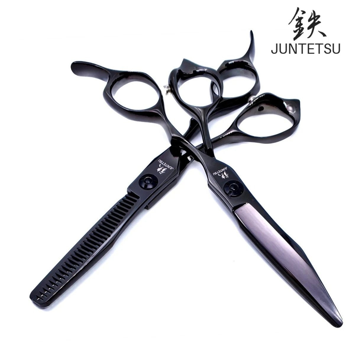 Juntetsu Night Cutting &amp; Thinning Scissors Set - Japan Scissors
