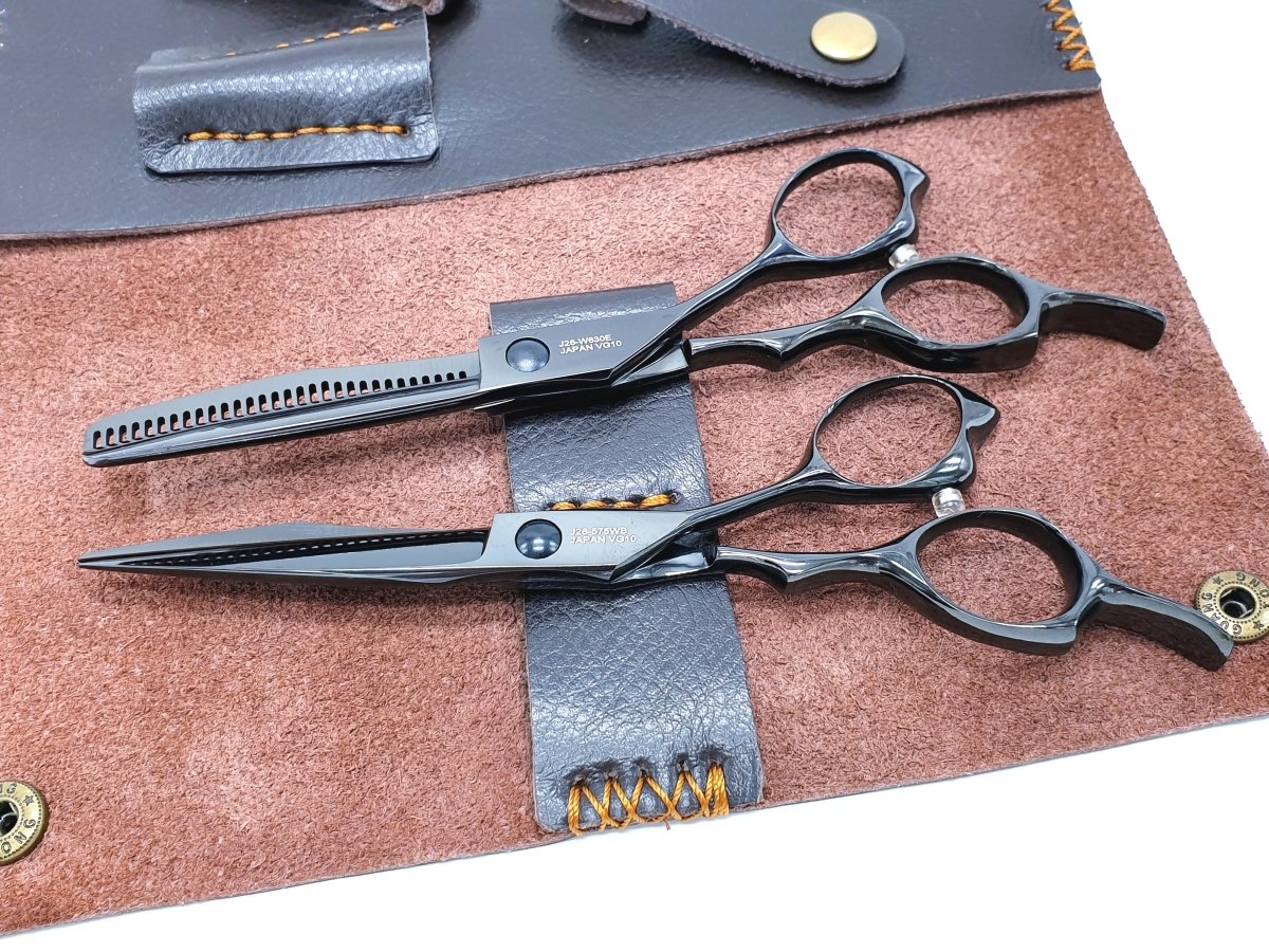 Juntetsu Night Cutting &amp; Thinning Scissors Set - Japan Scissors