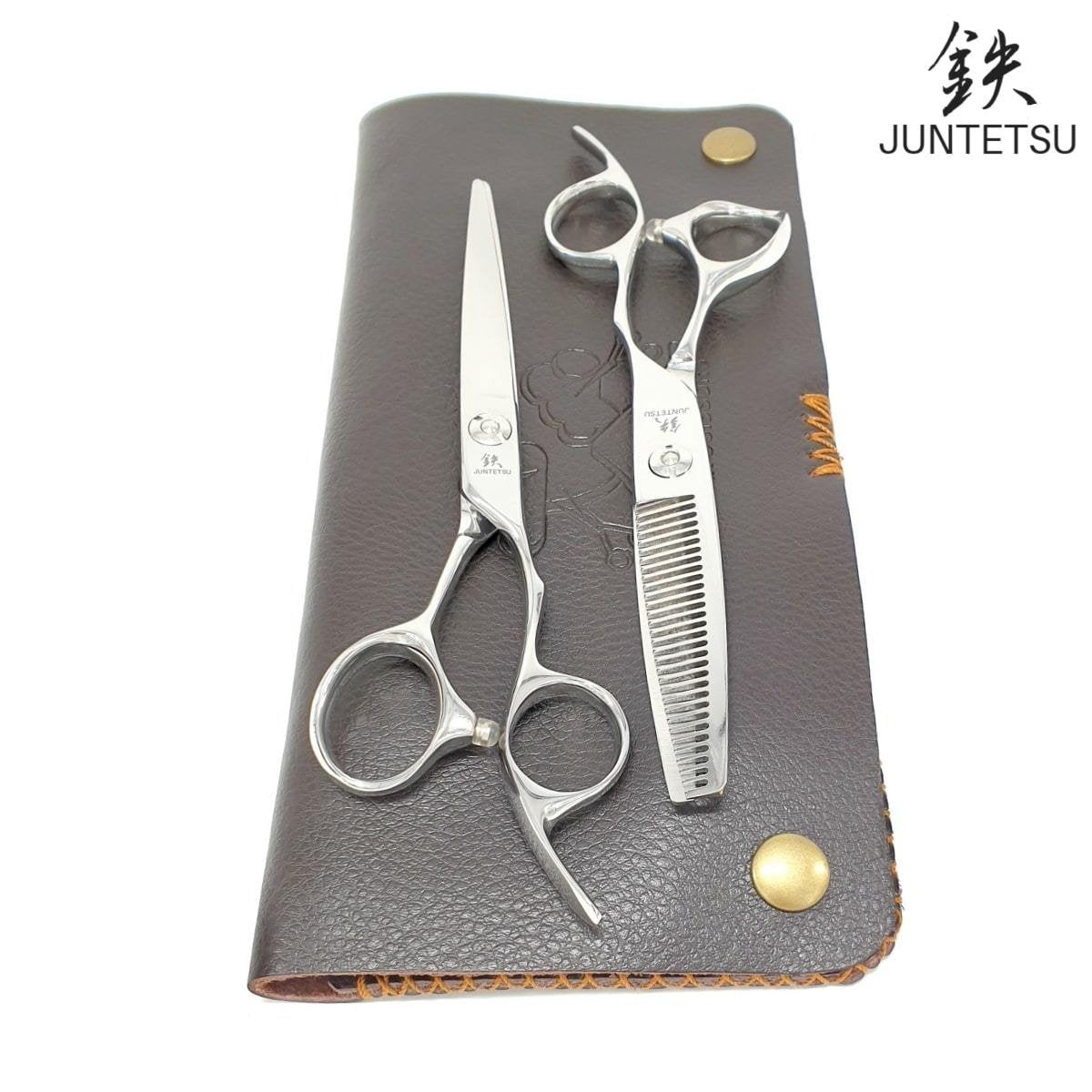 Juntetsu Offset Cutting &amp; Thinning Scissors Set - Japan Scissors