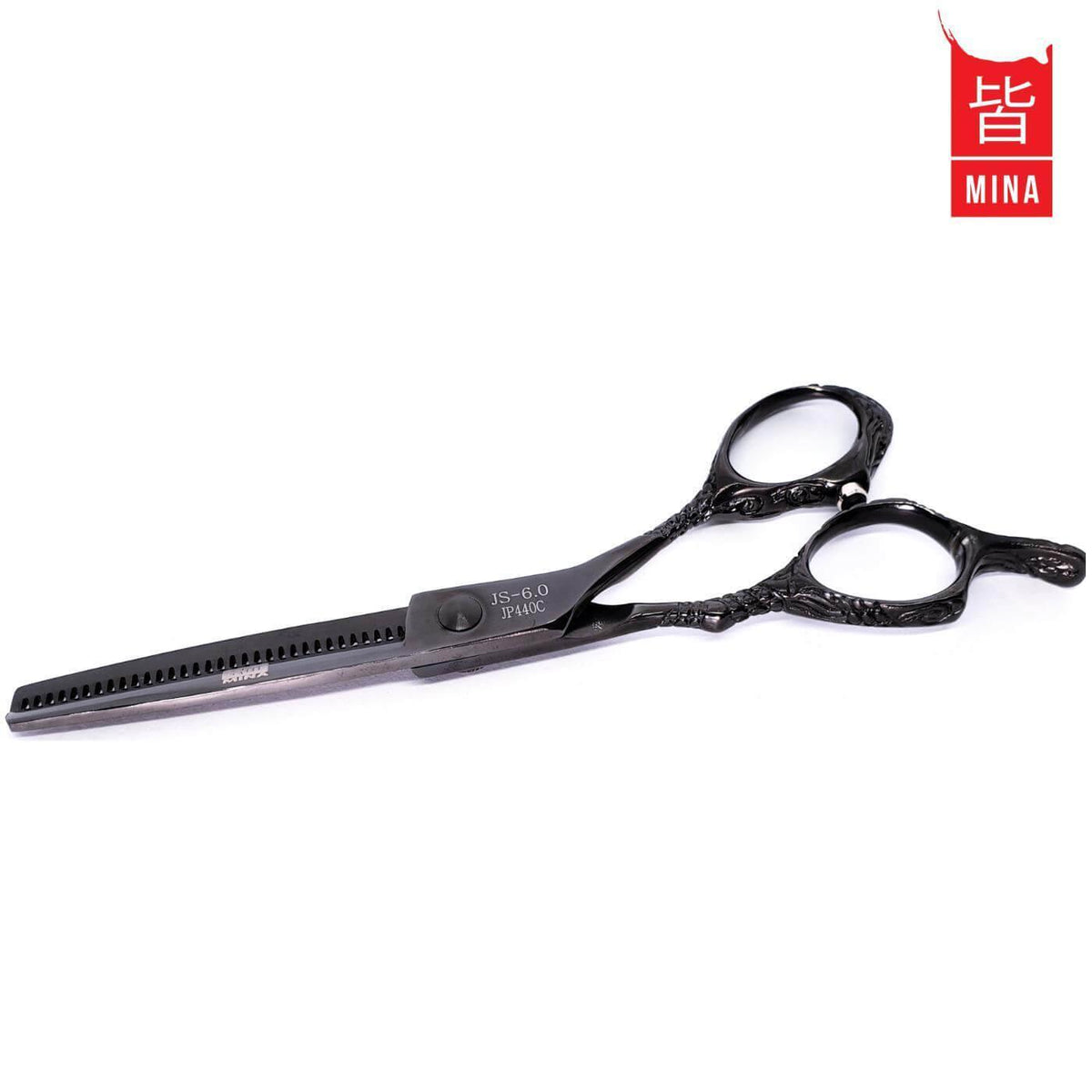 Mina Ash Black Cutting &amp; Thinning Scissors Set - Japan Scissors