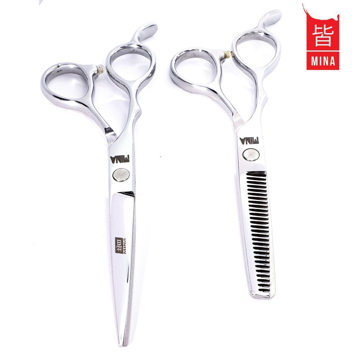 Mina Jay Lefty Cutting &amp; Thinning Scissors Set - Japan Scissors